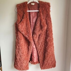 Wild Pearl Faux Fur Teddy Vest XS
